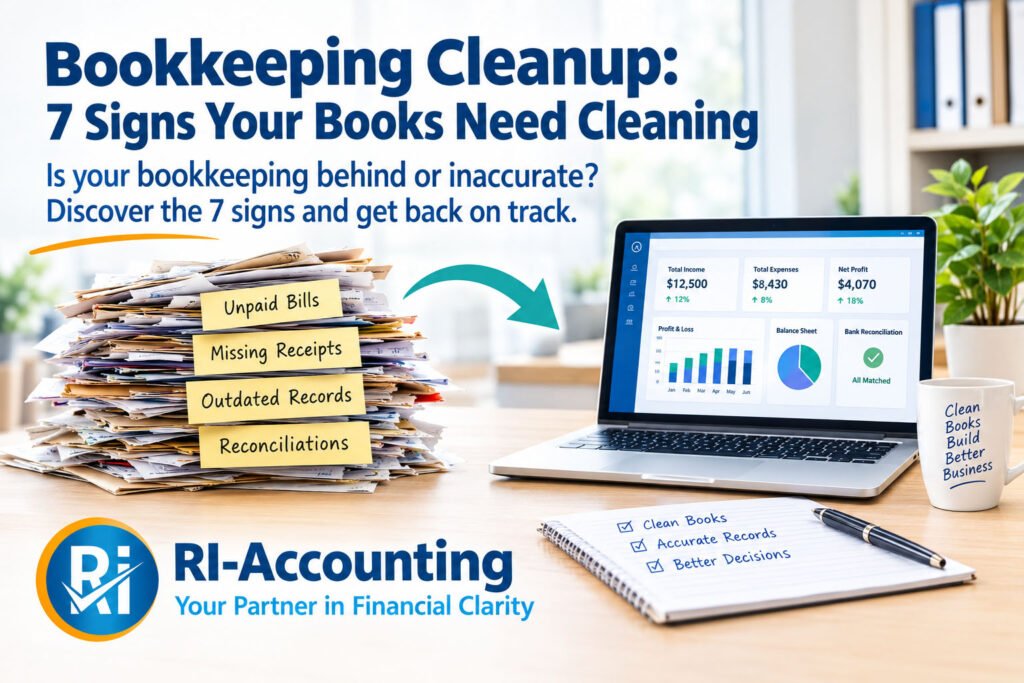 Is Your Accounting Messy or Behind? 7 Signs You Need a Bookkeeping Cleanup
